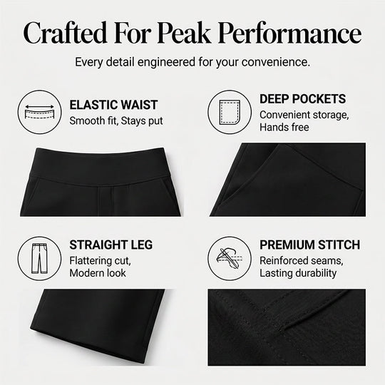 🎁2026 New Arrivals 50% OFF💥Women's High-Waisted Stretch Cropped Pants