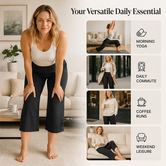 🎁2026 New Arrivals 50% OFF💥Women's High-Waisted Stretch Cropped Pants