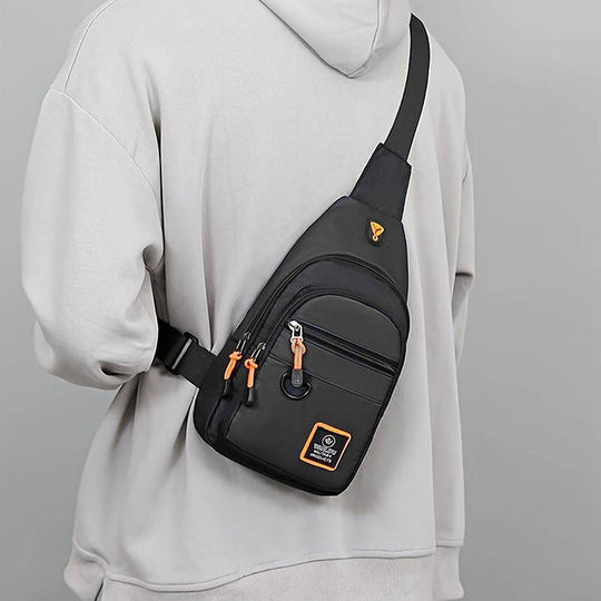 ☔️ Rain? No Sweat! ✨ Waterproof Multi-Pocket Crossbody Sling Bag. 🎒