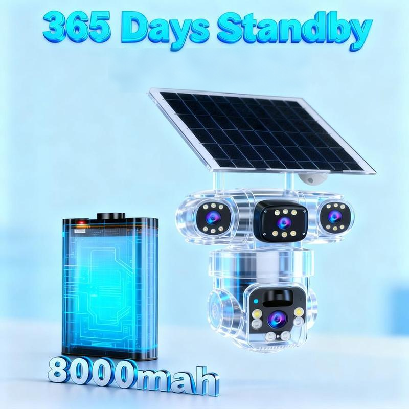 🎁2026 New Arrivals 50% OFF💥6K 9MP Outdoor Wi-Fi Security Camera | 10x Zoom, 3 Lenses, 360° PTZ | IP66 Waterproof, Color Night Vision, Two-Way Audio, Motion Tracking