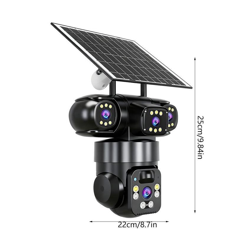 🎁2026 New Arrivals 50% OFF💥6K 9MP Outdoor Wi-Fi Security Camera | 10x Zoom, 3 Lenses, 360° PTZ | IP66 Waterproof, Color Night Vision, Two-Way Audio, Motion Tracking