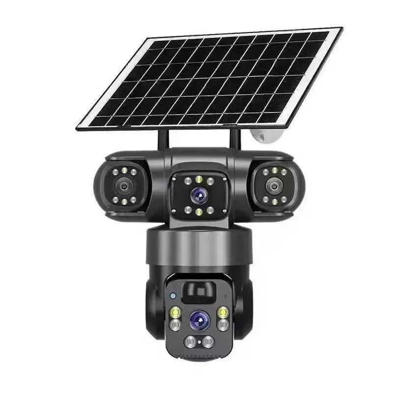 🎁2026 New Arrivals 50% OFF💥6K 9MP Outdoor Wi-Fi Security Camera | 10x Zoom, 3 Lenses, 360° PTZ | IP66 Waterproof, Color Night Vision, Two-Way Audio, Motion Tracking