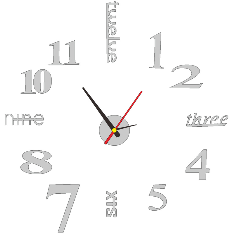 🔥2026 HOT SALE！🎆3D DIY Silent Frameless Luminous Wall Clock