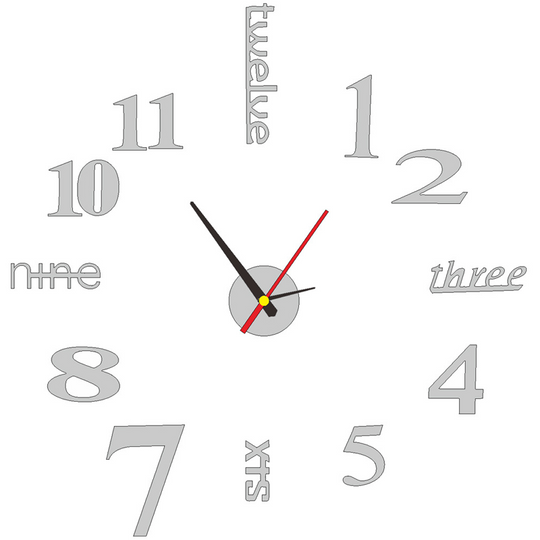 🔥2026 HOT SALE！🎆3D DIY Silent Frameless Luminous Wall Clock