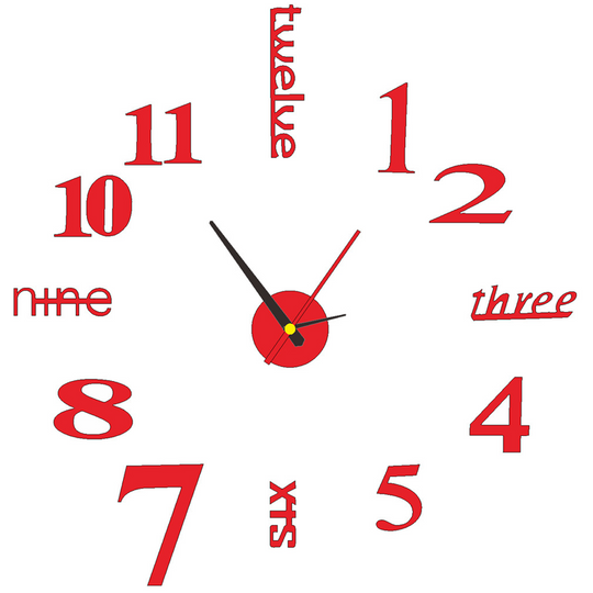 🔥2026 HOT SALE！🎆3D DIY Silent Frameless Luminous Wall Clock
