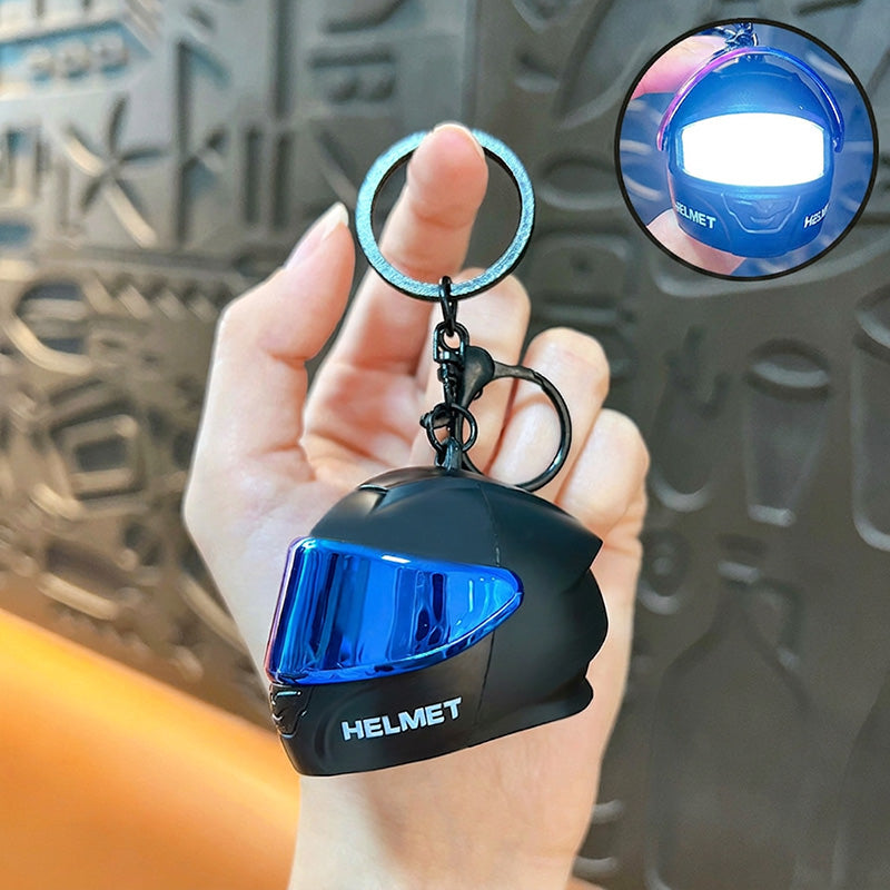 Novelty Mini Motorcycle Helmet Keychain