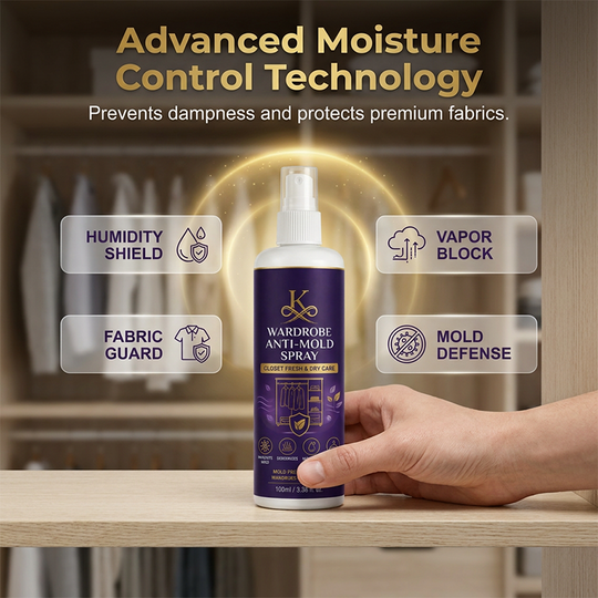 🧥🚫Wardrobe Anti-Mold Spray – Mildew Remover & Moisture Control 🦠💧