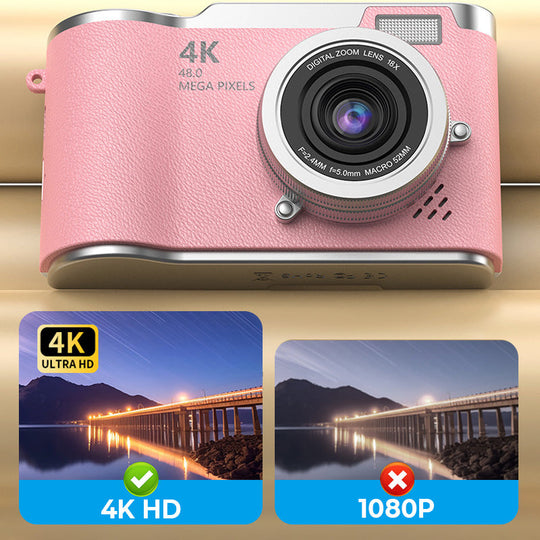 ⏳Time-Limited Special！📷4K HD Flip-Screen Digital Camera