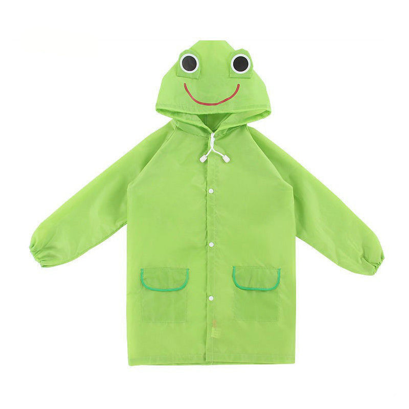 🐸 50% OFF! Kids Frog-Style Rain Poncho ☔– Waterproof, Lightweight & Backpack-Friendly