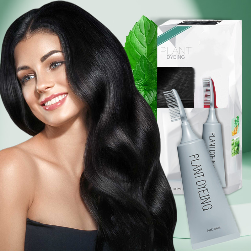 ✨ German Plant-Based Hair Dye for Salon-Perfect Roots – 100% Plant Power, Easy to Use & Covers Gray Hair in 5 Minutes 🌿