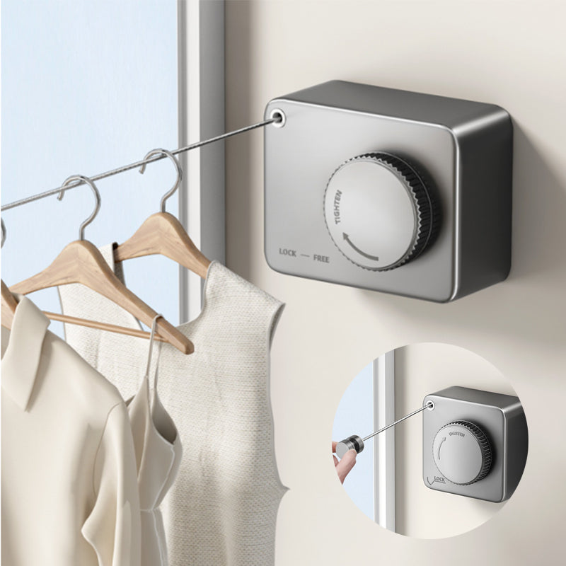 🔥Limited-Time 50% OFF！🌞🏠Invisible Clothesline – Retractable & No-Drill – 4.2 Meters – Heavy-Duty (up to 20kg+) – Space-saving for Indoors & Outdoors