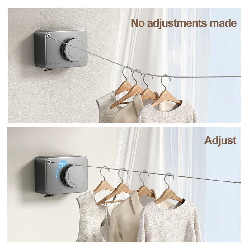 🔥Limited-Time 50% OFF！🌞🏠Invisible Clothesline – Retractable & No-Drill – 4.2 Meters – Heavy-Duty (up to 20kg+) – Space-saving for Indoors & Outdoors