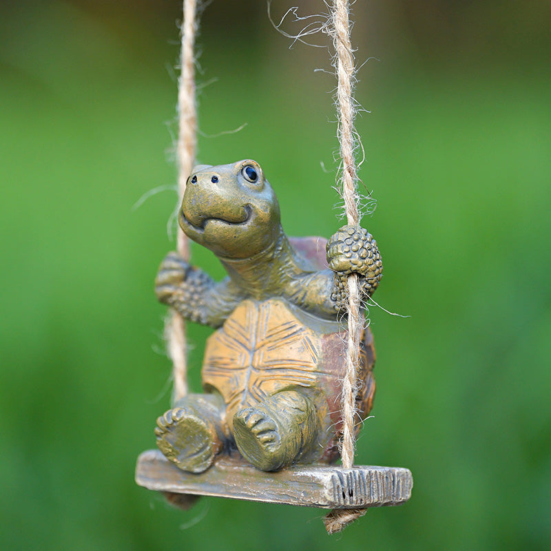 🏆Surprise Price: Only £12.99!!!🐢Whimsical Turtle Swing Decor🌿
