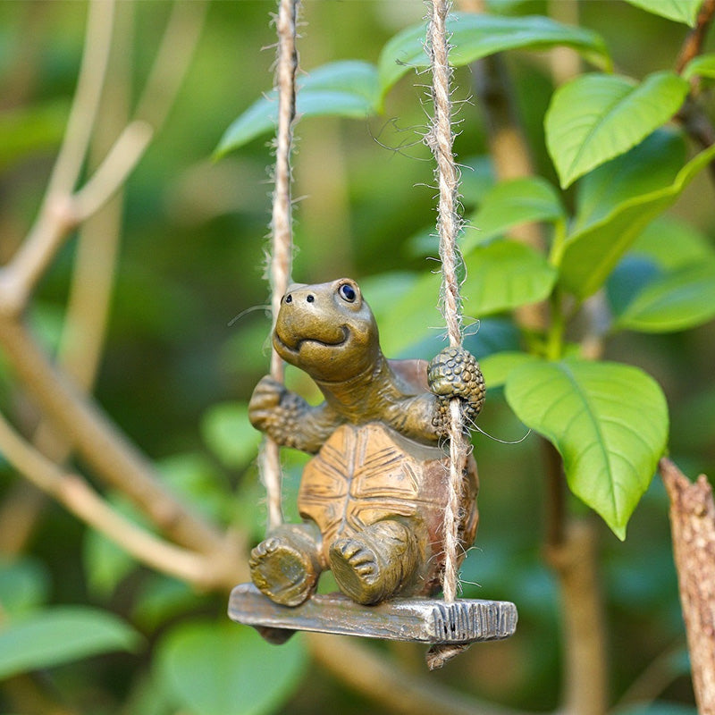 🏆Surprise Price: Only £12.99!!!🐢Whimsical Turtle Swing Decor🌿