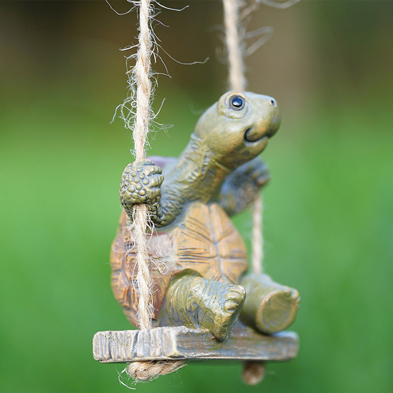 🏆Surprise Price: Only £12.99!!!🐢Whimsical Turtle Swing Decor🌿