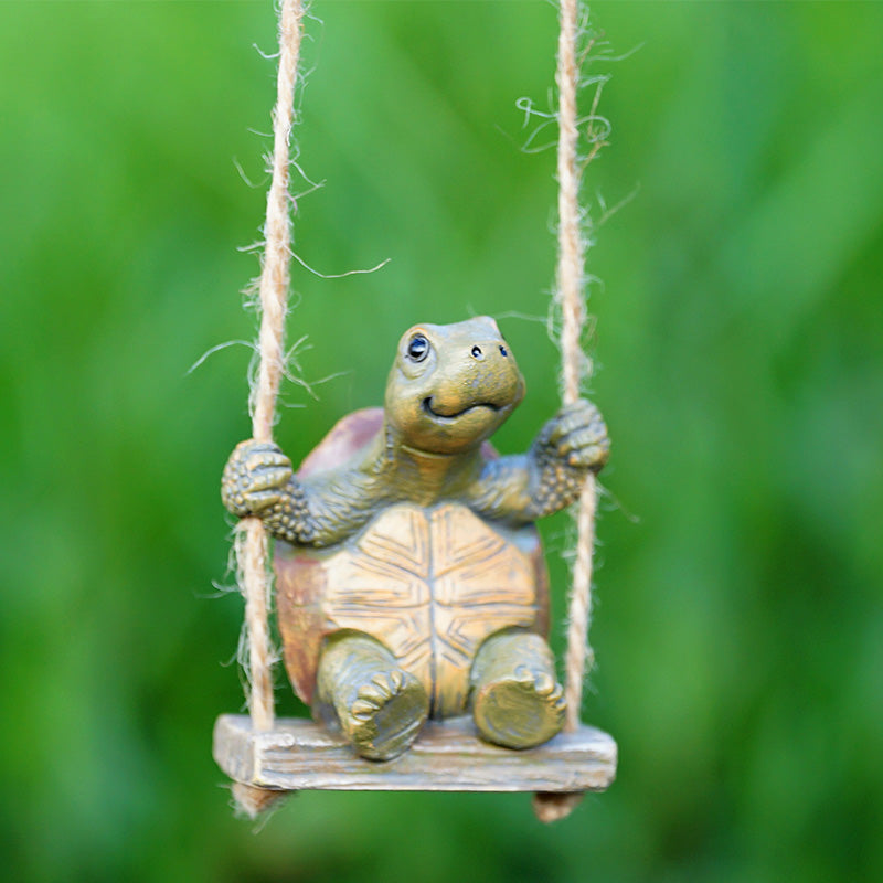 🏆Surprise Price: Only £12.99!!!🐢Whimsical Turtle Swing Decor🌿
