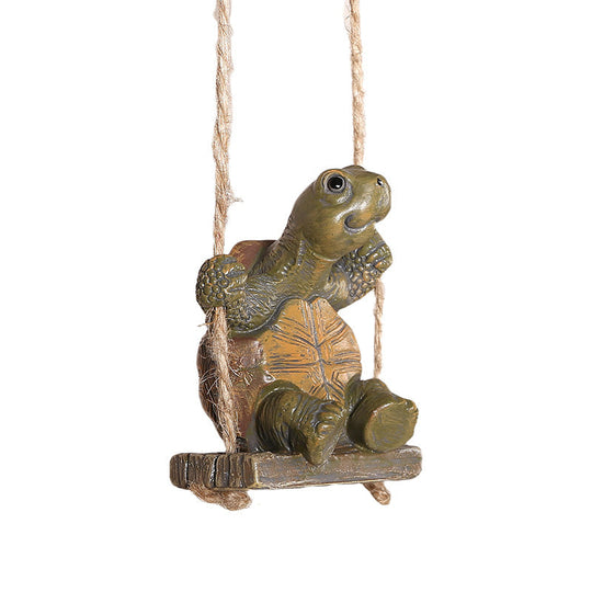 🏆Surprise Price: Only £12.99!!!🐢Whimsical Turtle Swing Decor🌿