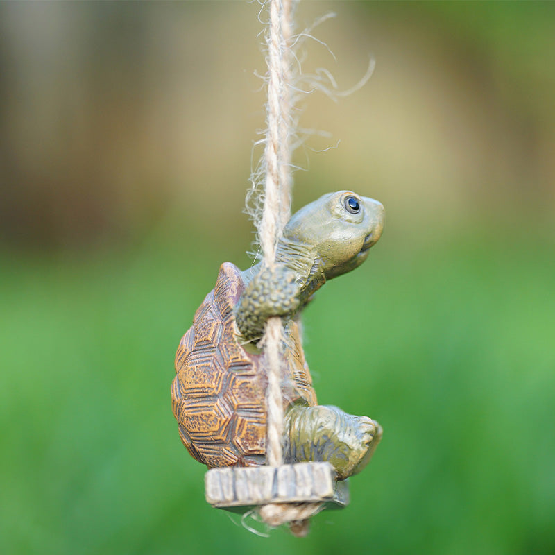🏆Surprise Price: Only £12.99!!!🐢Whimsical Turtle Swing Decor🌿