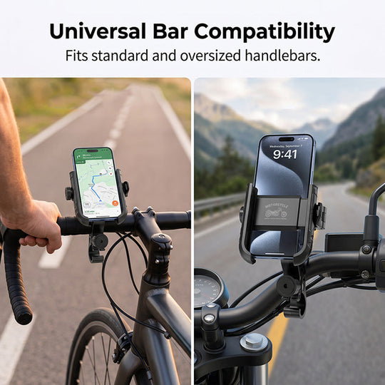 ⏰️Limited Time 50% Off！🎉 2026 Hot Sale !🚴‍♂️ Quick-Release Bike Phone Mount – SecureLock & Shockproof Padding 📱