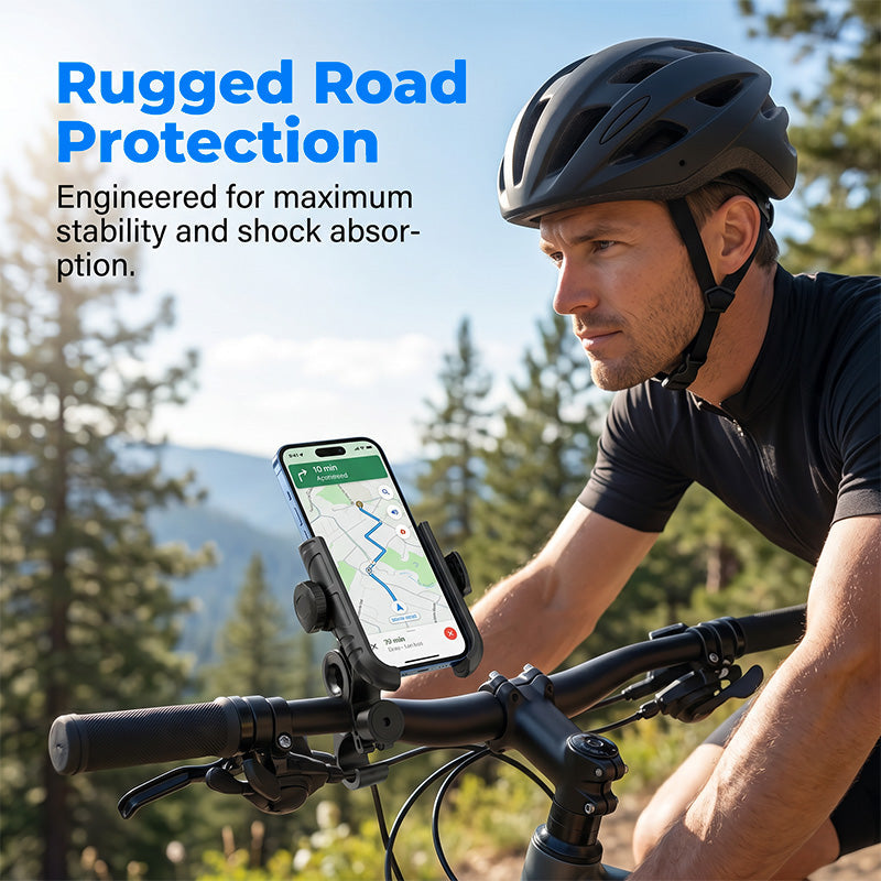 ⏰️Limited Time 50% Off！🎉 2026 Hot Sale !🚴‍♂️ Quick-Release Bike Phone Mount – SecureLock & Shockproof Padding 📱