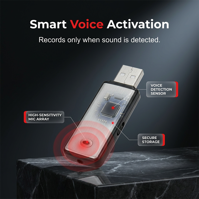⌛Limited-Time Offer-Portable High-Definition Noise-Cancelling USB Voice Recorder