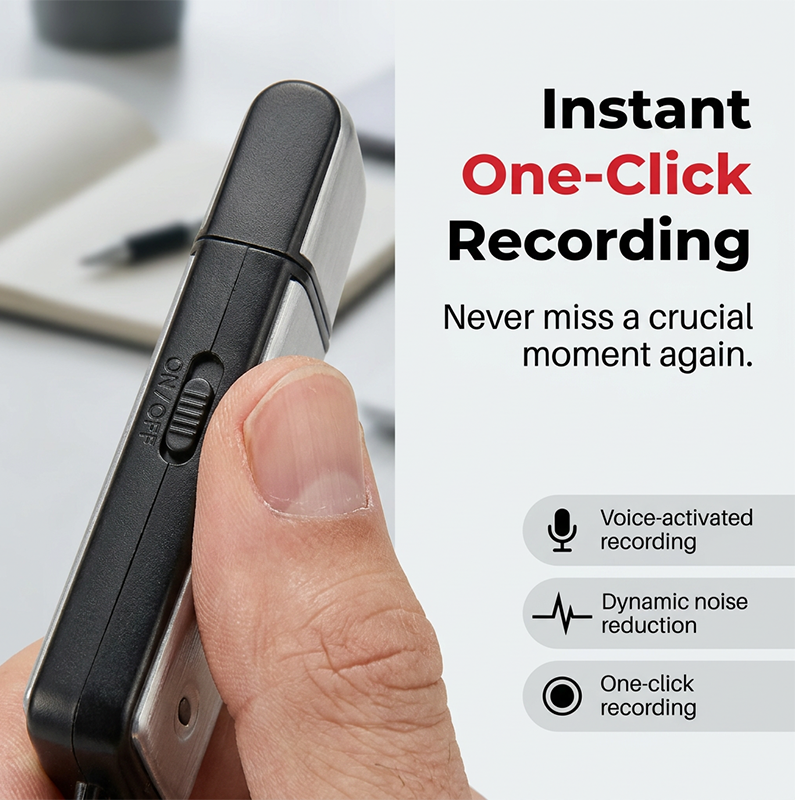 ⌛Limited-Time Offer-Portable High-Definition Noise-Cancelling USB Voice Recorder