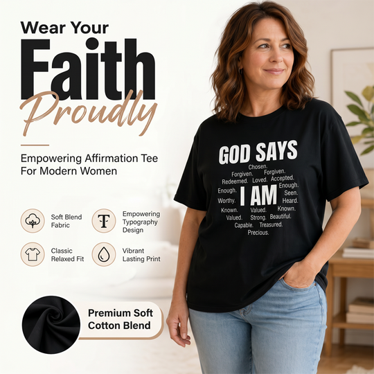 ⏳Limited-time 50% off⏰Unisex T-shirt with an inspirational graphic👚