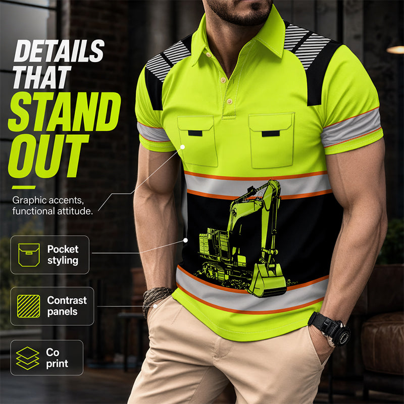 🎉 LIMITED TIME 50% OFF! 🚜 Excavator Graphic Tee – Rugged Design & Breathable Comfort for Worksite or Weekend ☀️