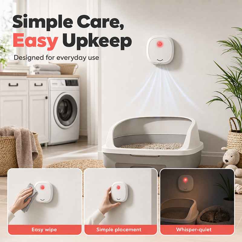 🔥Limited Time 70% OFF! 🌬️Say goodbye to unpleasant odors with it! Smart Quiet Pet Odor Eliminator