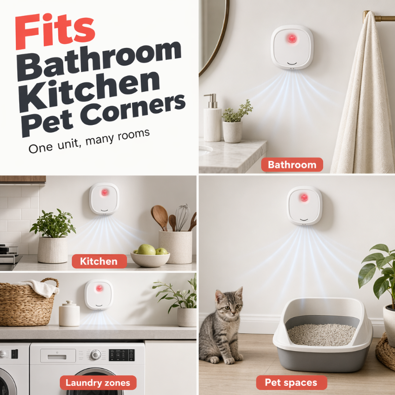 🔥Limited Time 70% OFF! 🌬️Say goodbye to unpleasant odors with it! Smart Quiet Pet Odor Eliminator