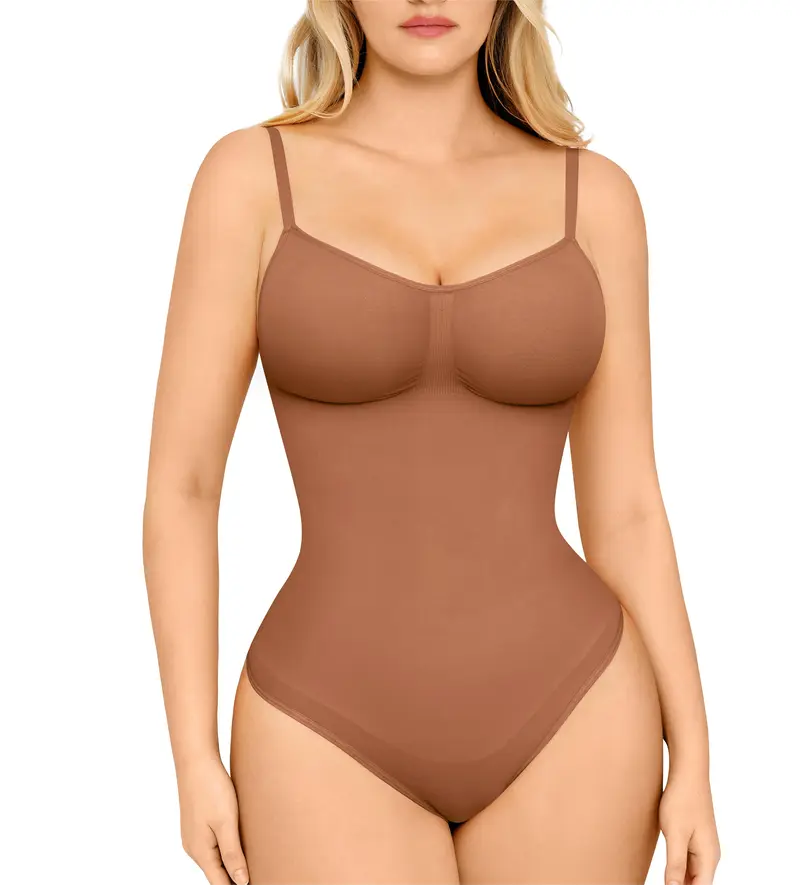 ⏳Time-Limited Special！ 💕 Seamless Thong Bodysuit Jumpsuit ✨ Sculpting Fit, Adjustable Comfort & Invisible Under Any Outfit