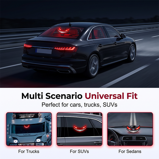 🔥 50% OFF! 😈 “Devil's Sucker” Solar LED Car Warning Light ✨ Vibration Sensor, USB & Solar Charging, Universal for Cars & Trucks