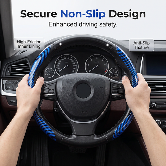 Segmented Carbon Fiber Steering Wheel Cover