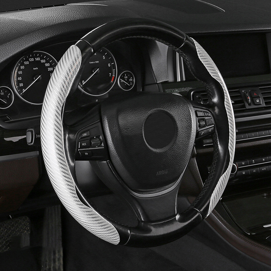 Segmented Carbon Fiber Steering Wheel Cover