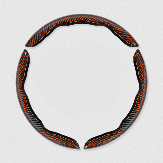 Segmented Carbon Fiber Steering Wheel Cover