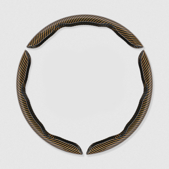 Segmented Carbon Fiber Steering Wheel Cover