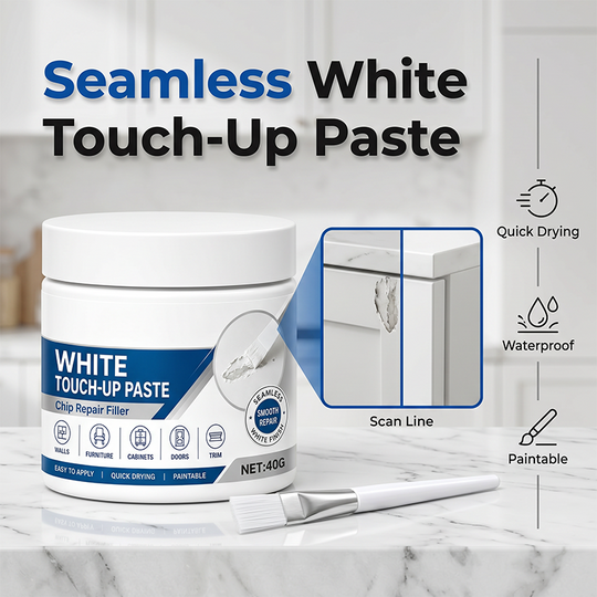 📢📢LIMITED-TIME DEAL！🔥LOWEST PRICE OF 2026 📉 🧹White Furniture Touch-Up Paste with Brush