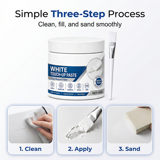 📢📢LIMITED-TIME DEAL！🔥LOWEST PRICE OF 2026 📉 🧹White Furniture Touch-Up Paste with Brush