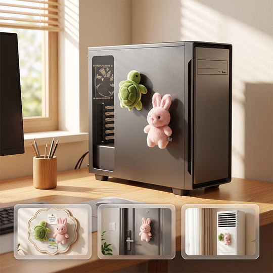 🥳2026 HOT SALE🥳💞50K+ SOLD!🧸✨ 30% OFF! Lovely Plushie Fridge Magnet Doll – Ultra‑soft mink velvet, hidden magnet. Sticks to fridge, monitor & more. A cute companion for everyday! 💖🎀