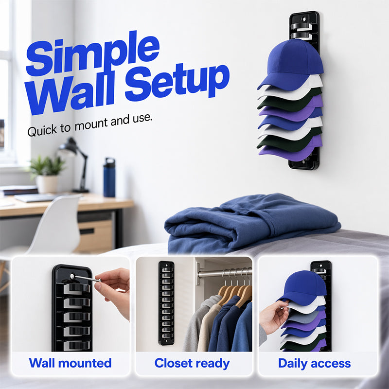 🔥New Hot Selling❤️‍🔥Space-Saving Hat Organizer