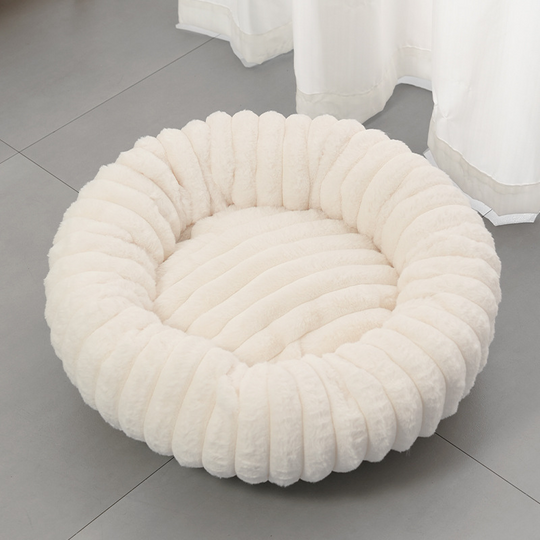 🎉 2026 Sale — Over 52,000 Sold! 🐾 Ultra-Soft Round Calming Cat & Dog Bed – Raised Rim Design 🛌