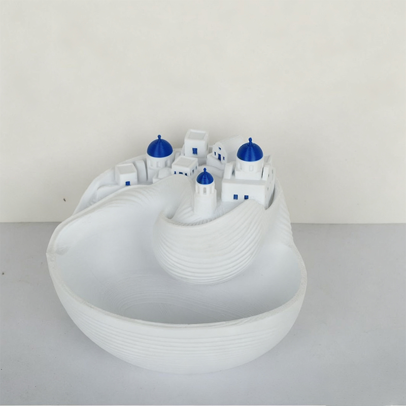 🎁Limited-Time 50% Off🌊Blue and White Greek Marine-Themed Ceramic Key Tray – Home Decor