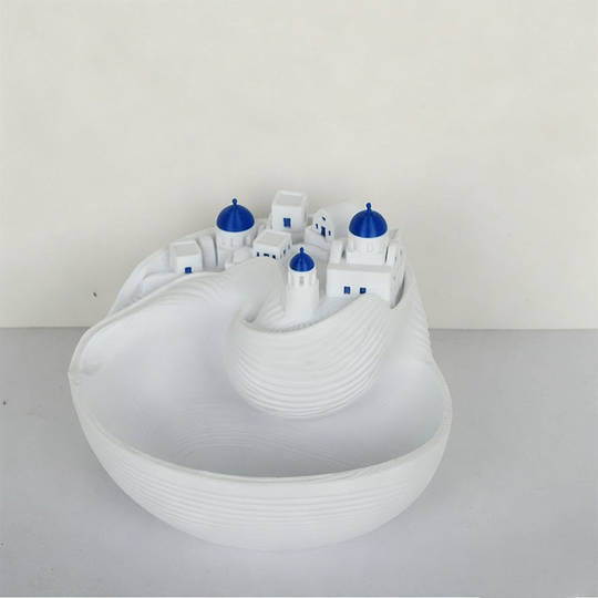 🎁Limited-Time 50% Off🌊Blue and White Greek Marine-Themed Ceramic Key Tray – Home Decor