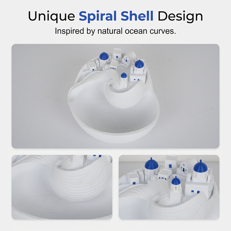 🎁Limited-Time 50% Off🌊Blue and White Greek Marine-Themed Ceramic Key Tray – Home Decor