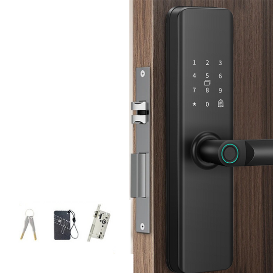 ⏳🔥LIMITED-TIME 50% OFF! ⏰Smart Fingerprint Door Lock for Indoor Wooden Doors No Drilling Needed