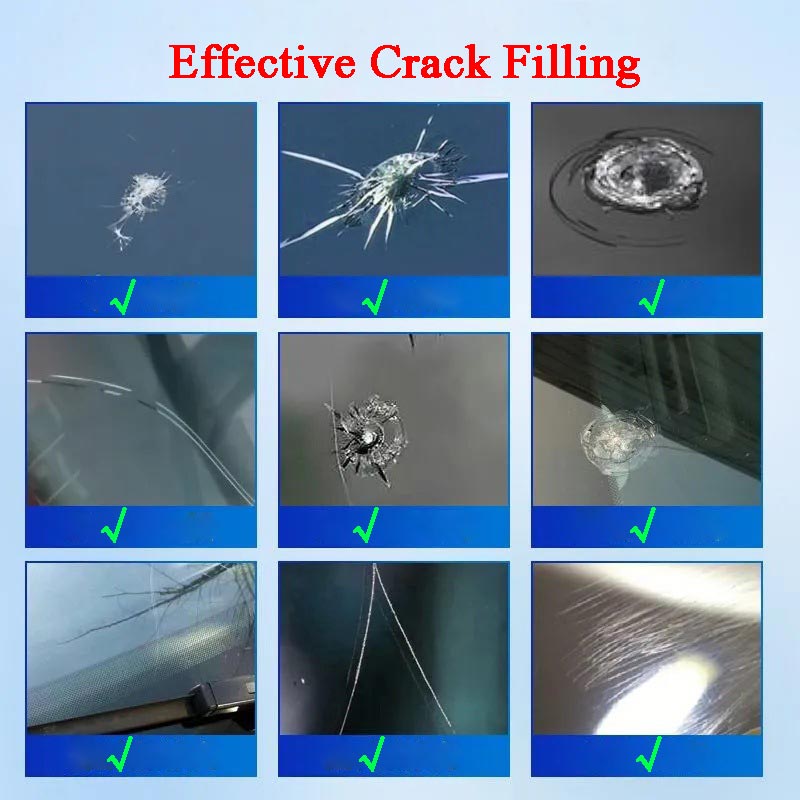One drop fixes all glass cracks！🚗Glass Crack Repair Agent