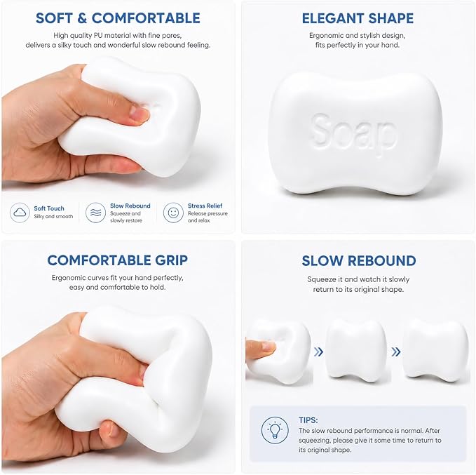🎁2026 New Arrivals 50% OFF💥Crunchy Squishy, Bead Squishy, Sensory Fidget Tools for Relax Relief, Office Desk and Family Focus Enhancement, Handheld Squishy with Beads, 6x6x6 cm Relax Ball Set