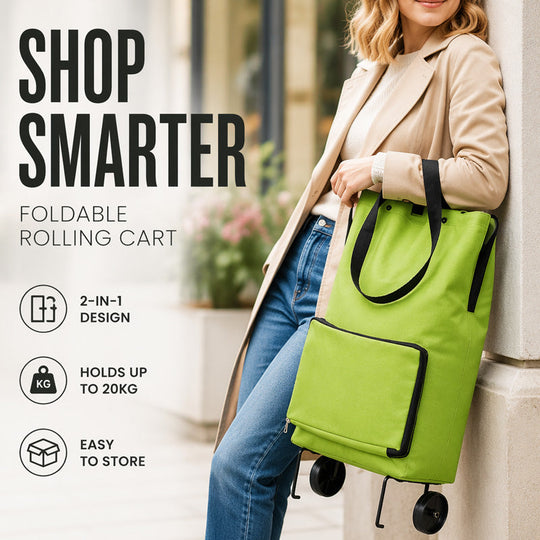 📢📢Limited-Time 40% Off！⏰️Foldable Shopping Trolley Bag