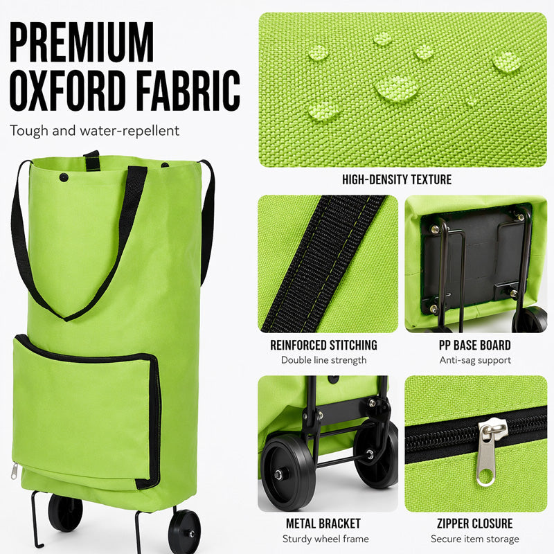 📢📢Limited-Time 40% Off！⏰️Foldable Shopping Trolley Bag