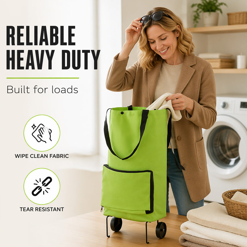 📢📢Limited-Time 40% Off！⏰️Foldable Shopping Trolley Bag